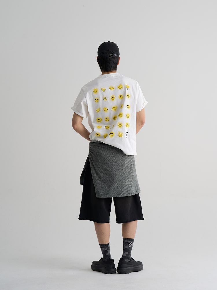 S.W.Smiley Graphic Short Sleeve Tee - White