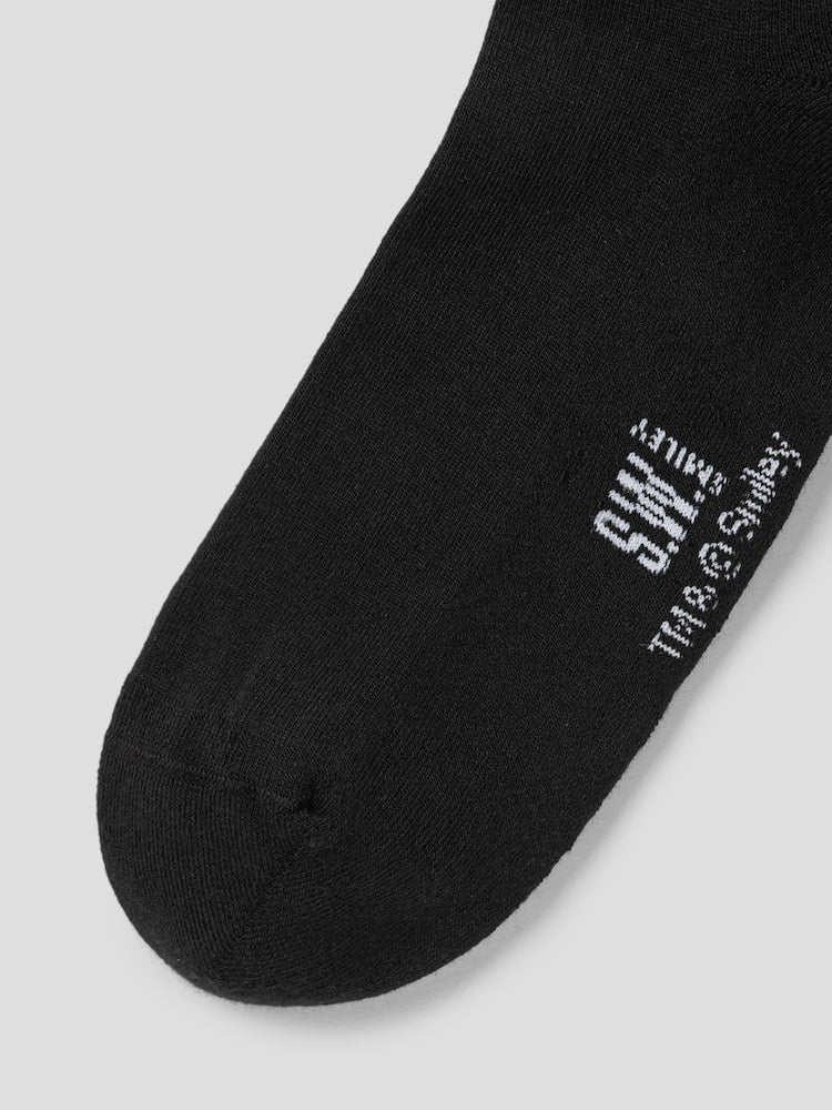 S.W.Smiley Men's Socks 2-Piece Set - White