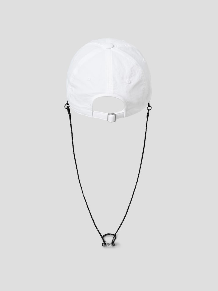 S.W.SMILEY® Embroidered Logo Ball Cap - White