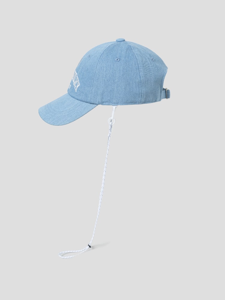 S.W.SMILEY® Embroidered Logo Ball Cap - Light Blue