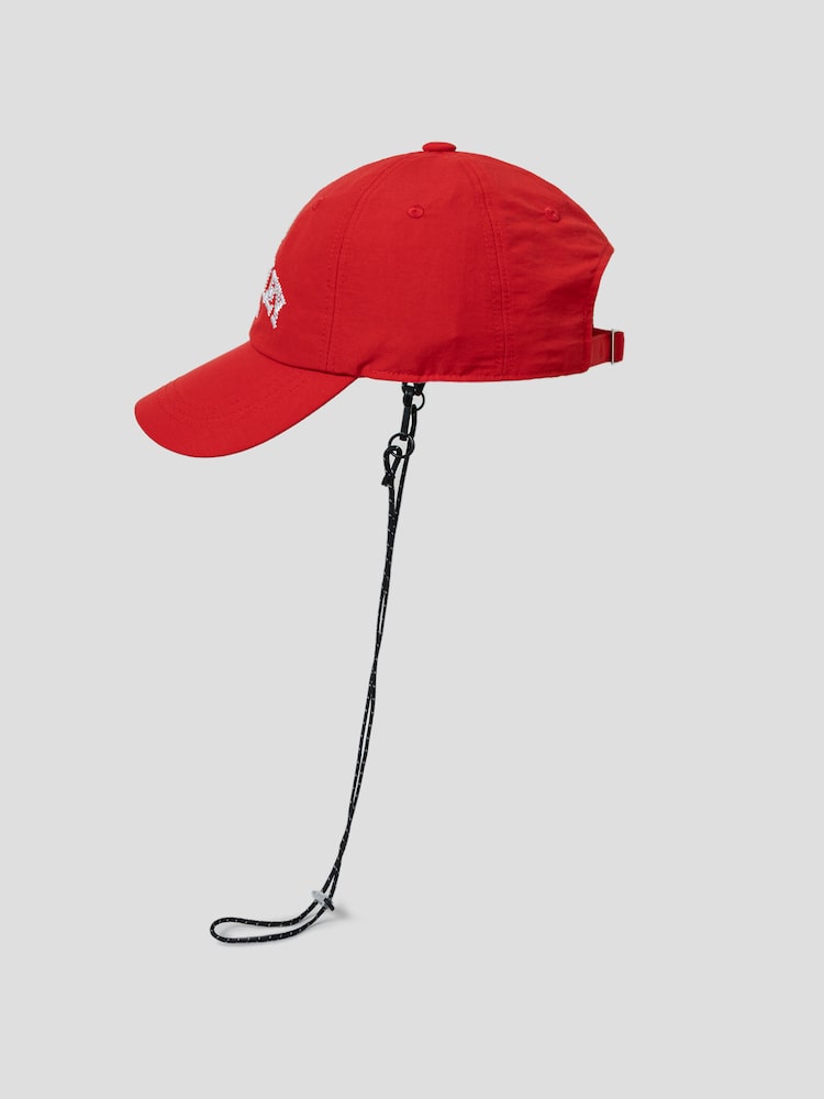 S.W.SMILEY® Embroidered Logo Ball Cap - Red