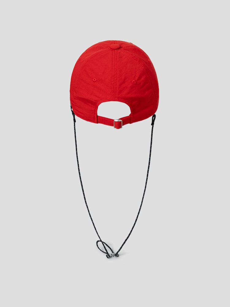 S.W.SMILEY® Embroidered Logo Ball Cap - Red