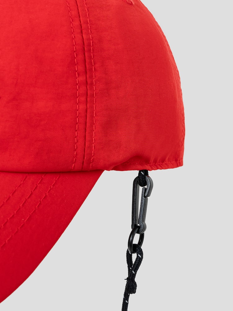 S.W.SMILEY® Embroidered Logo Ball Cap - Red