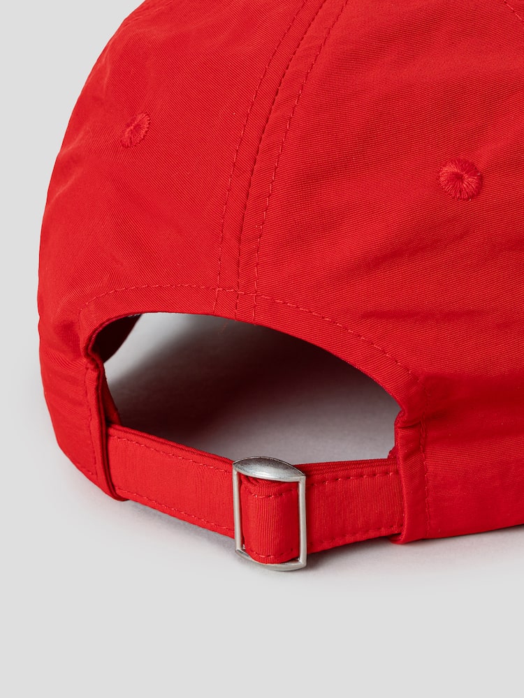S.W.SMILEY® Embroidered Logo Ball Cap - Red
