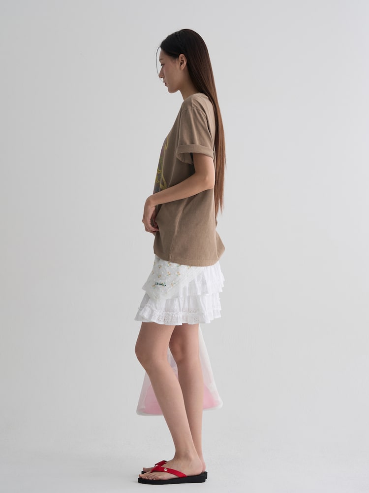 S.W.SMILEY® Relaxed Fit Graphic T-shirt - Brown