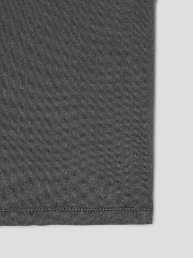 S.W.SMILEY® Garment-Dyed Graphic Short-Sleeve T-Shirt - Ash