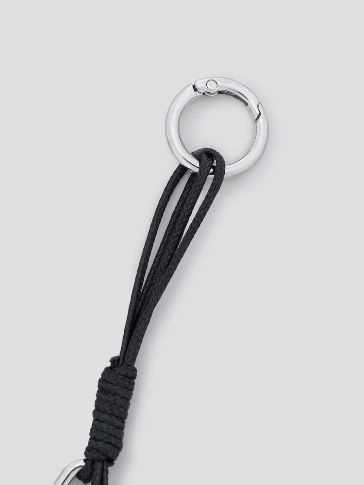 S.W.SMILEY® Hand-knitted Smiley Keyring - Navy