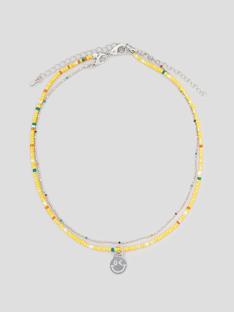 S.W.SMILEY® Bead Necklace - Yellow