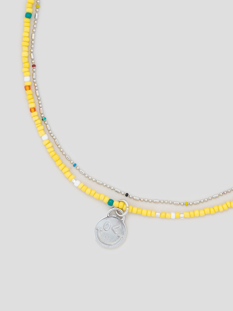 S.W.SMILEY® Bead Necklace - Yellow