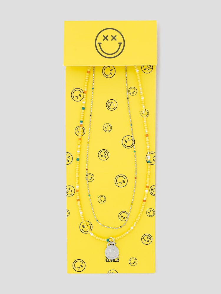 S.W.SMILEY® Bead Necklace - Yellow
