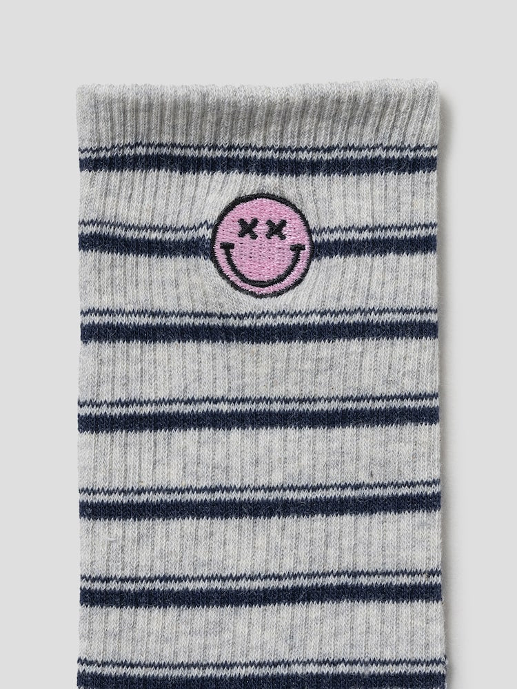 S.W.SMILEY® Socks 3-Piece Set - Navy