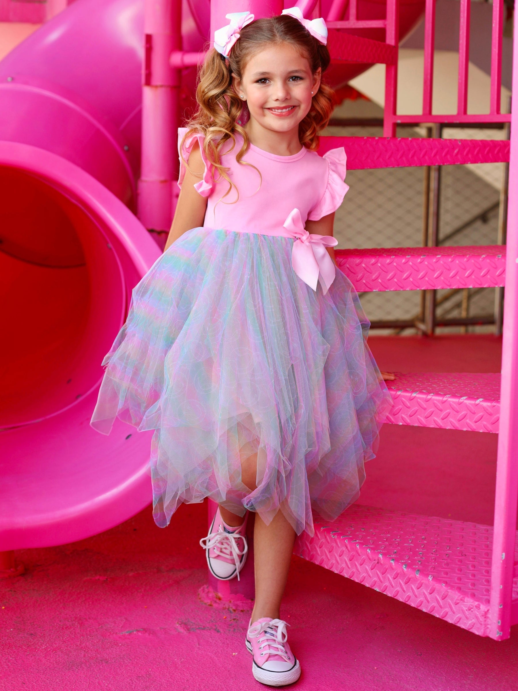 SmileyWorld Rainbow Smiley Tutu Dress