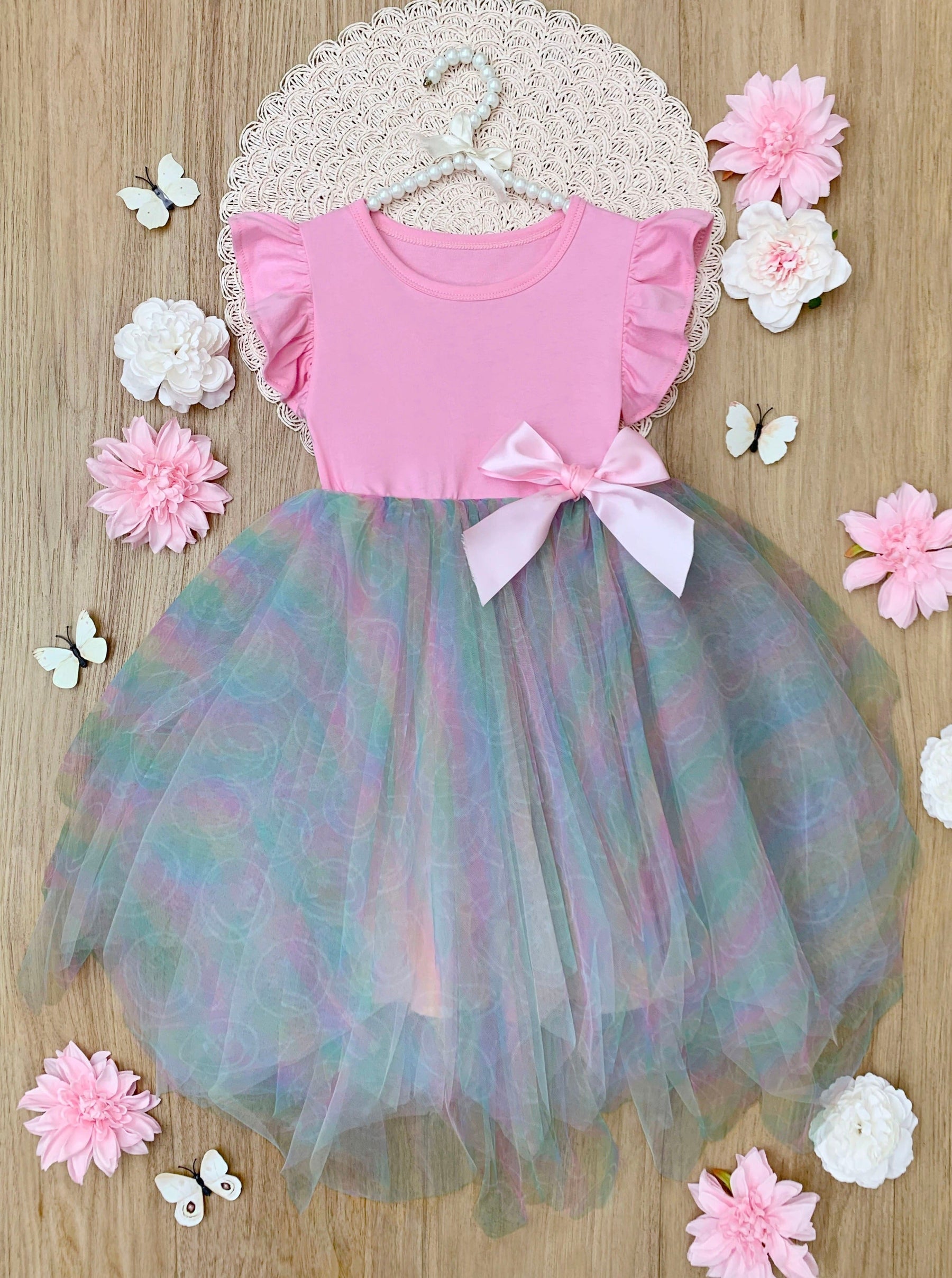 SmileyWorld Rainbow Smiley Tutu Dress