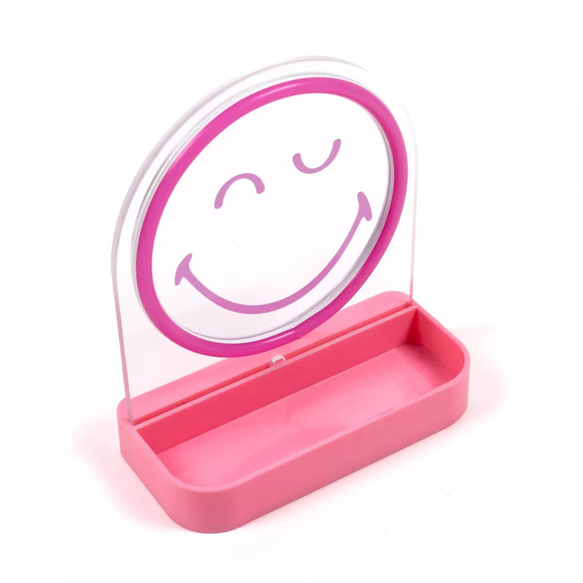 Yoobi SmileyWorld LED Desk Tray Smiley Pink