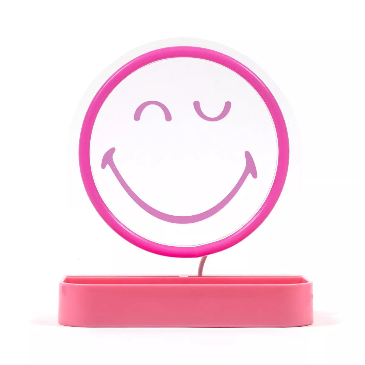 Yoobi SmileyWorld LED Desk Tray Smiley Pink