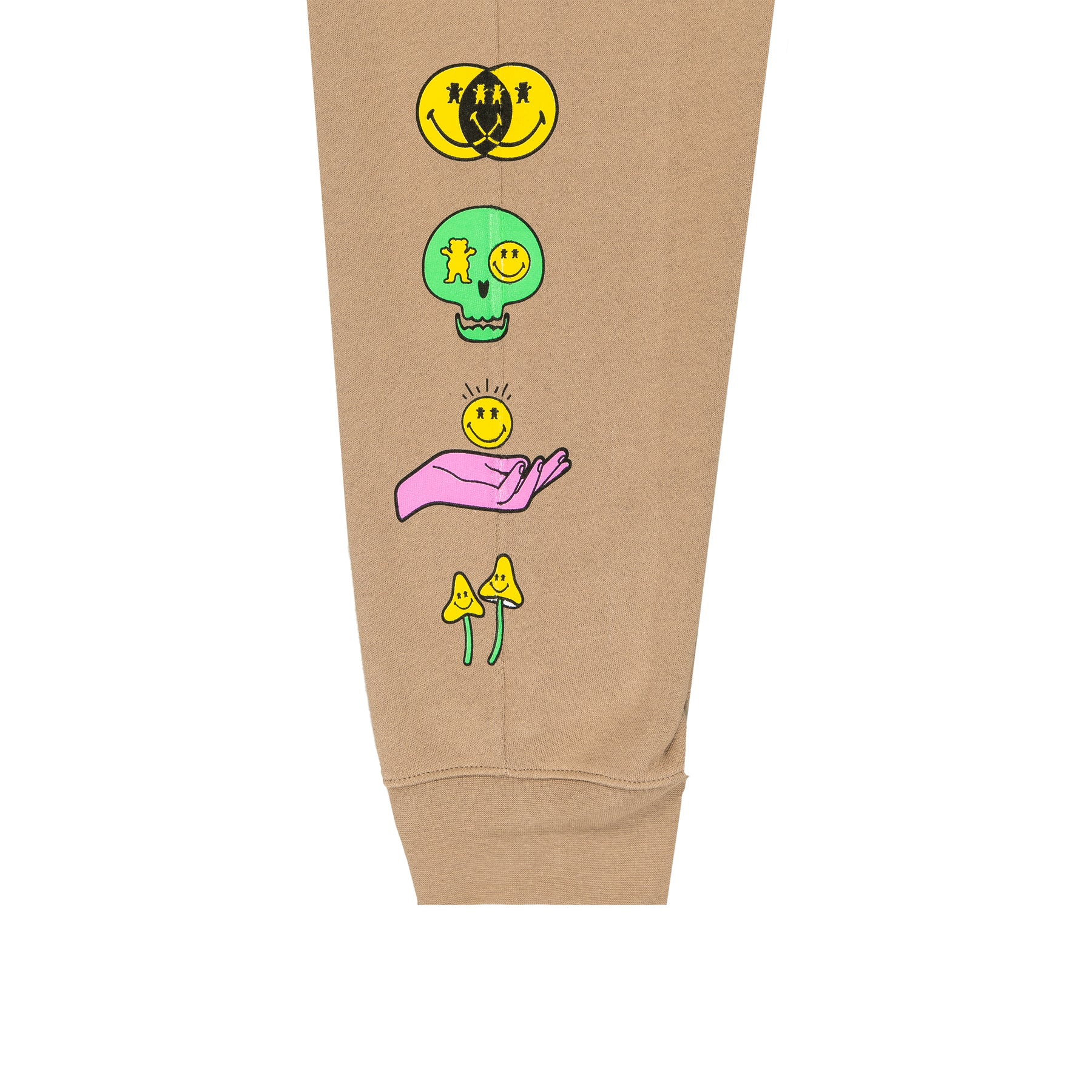 SmileyWorld® Grizzly X Sweatpant in Tan – Unisex Style – Smiley World