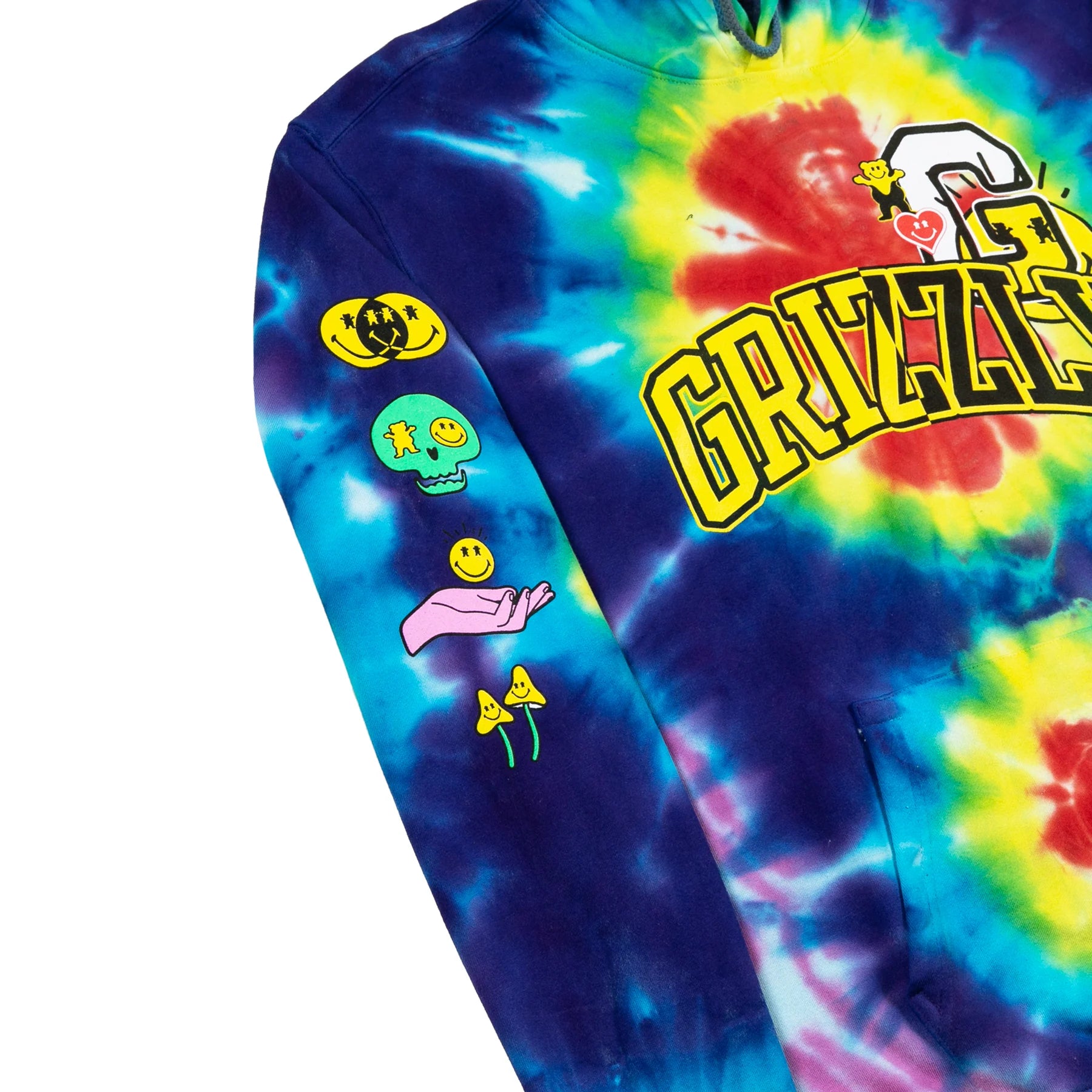 Smileyworld Grizzly X Smiley World Pullover Hoody Tie Dye
