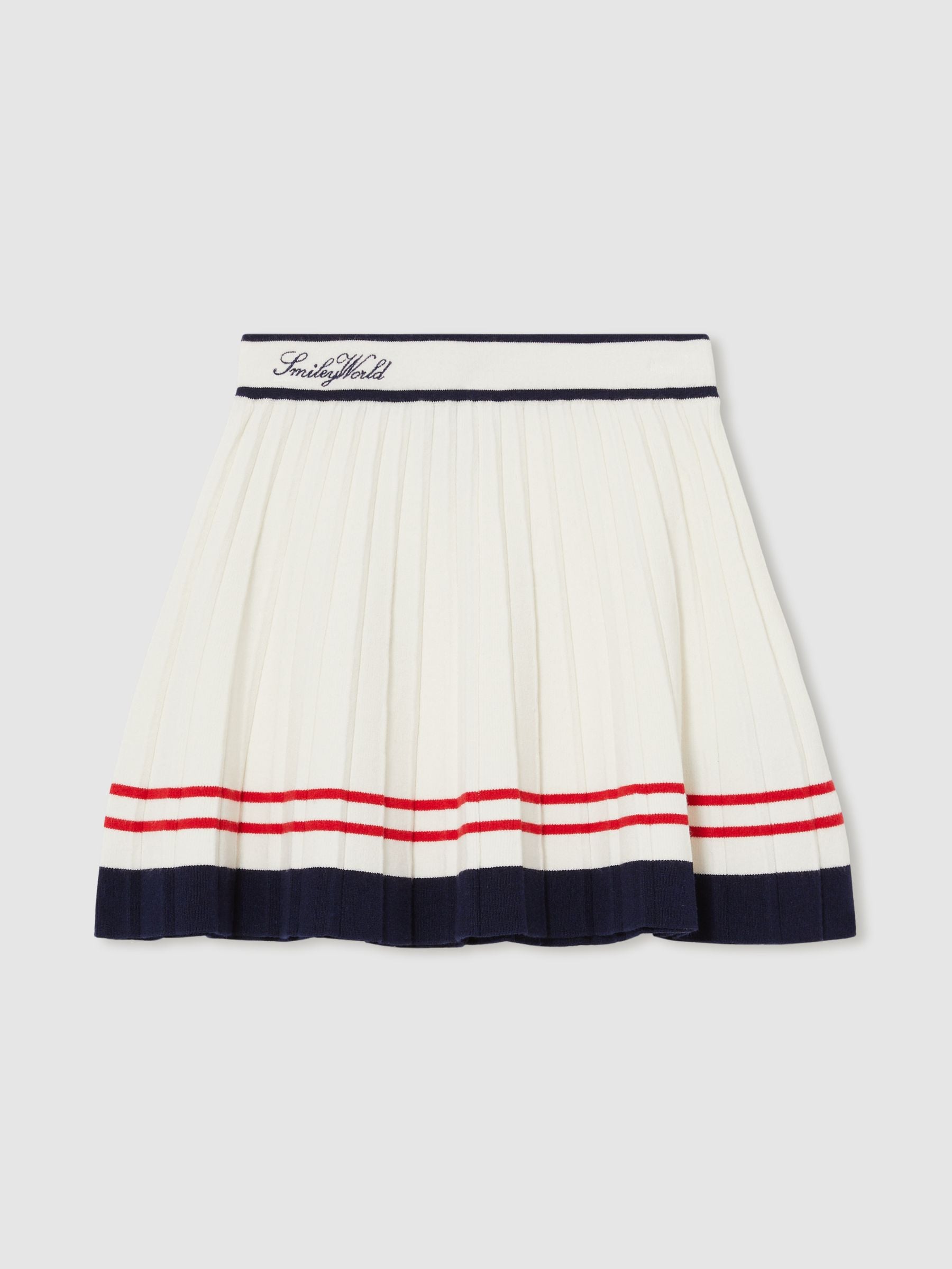 SmileyWorld | Reiss Tennis Skirt in Off White