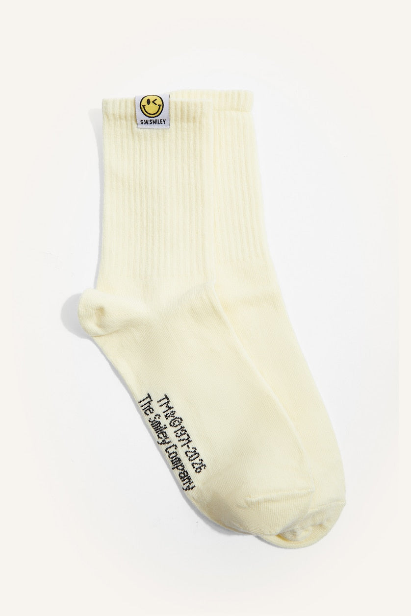 Woman 2-Pack S.W.Smiley Cotton Long Socks