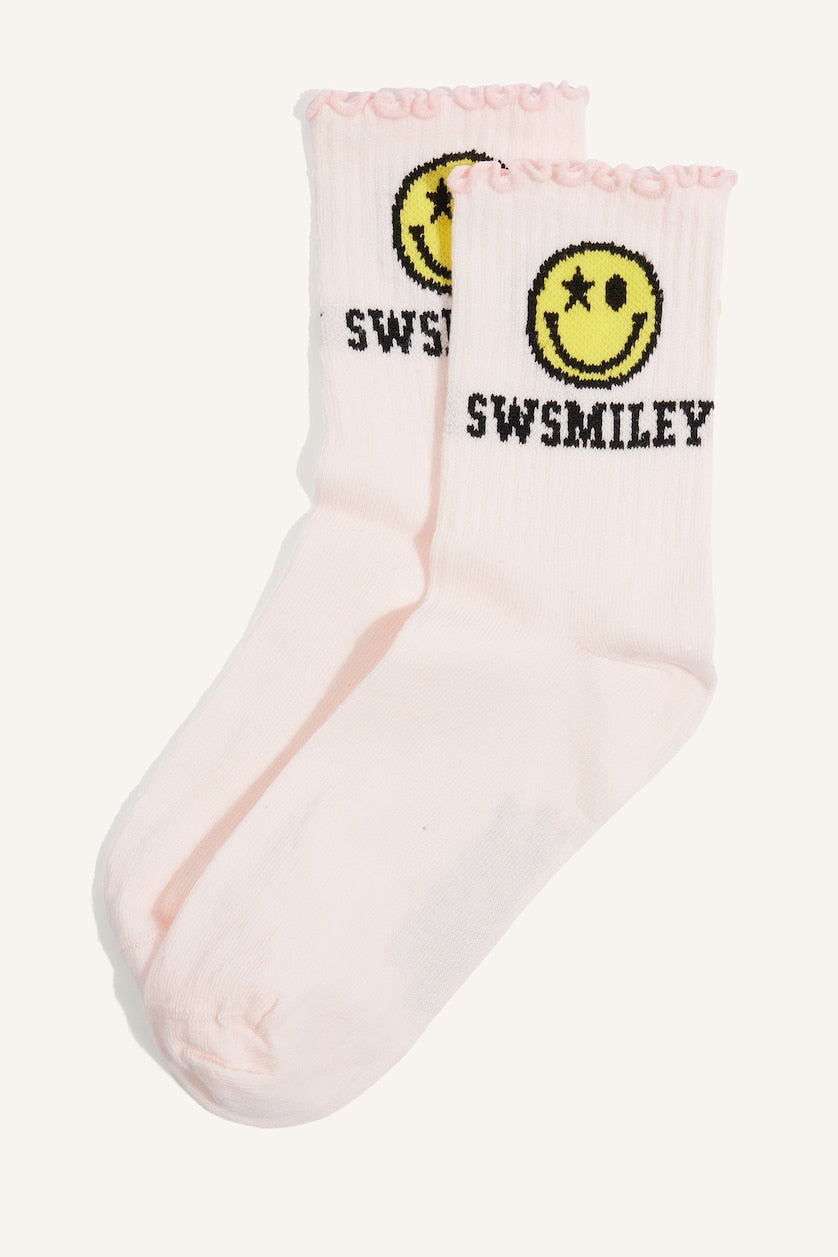 Woman S.W.Smiley 3 Piece Cotton Long Socks