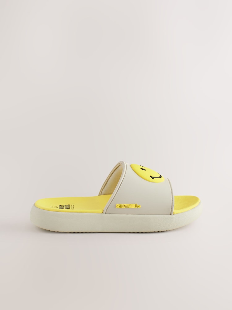 Bone White SmileyWorld Beach Sliders
