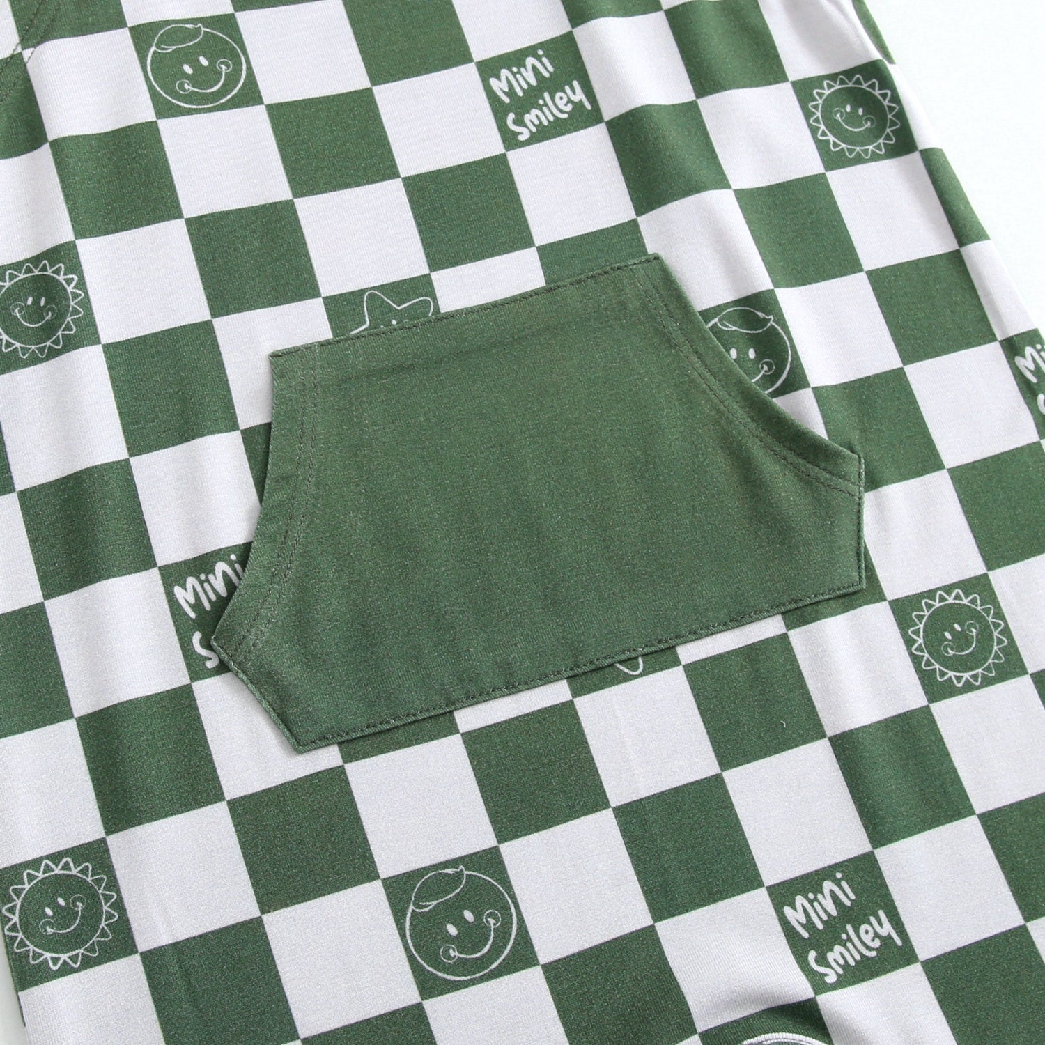 Overalls - Mini Smiley® Check - Luxe Bamboo