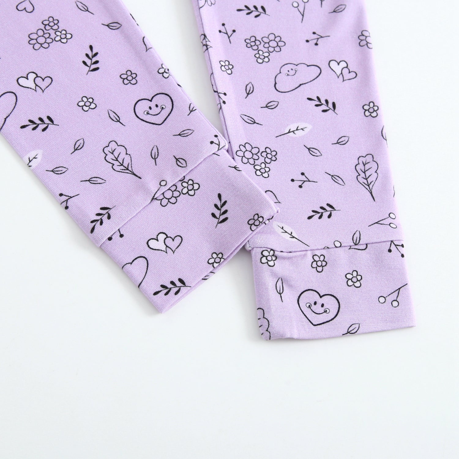 Classic Fit PJ Set - Mini Smiley® Lilac Doodle - Luxe Bamboo