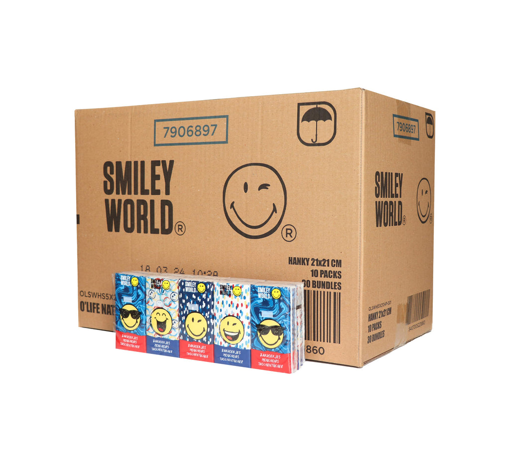 SmileyWorld® Handy 4-Ply Pocket Tissues