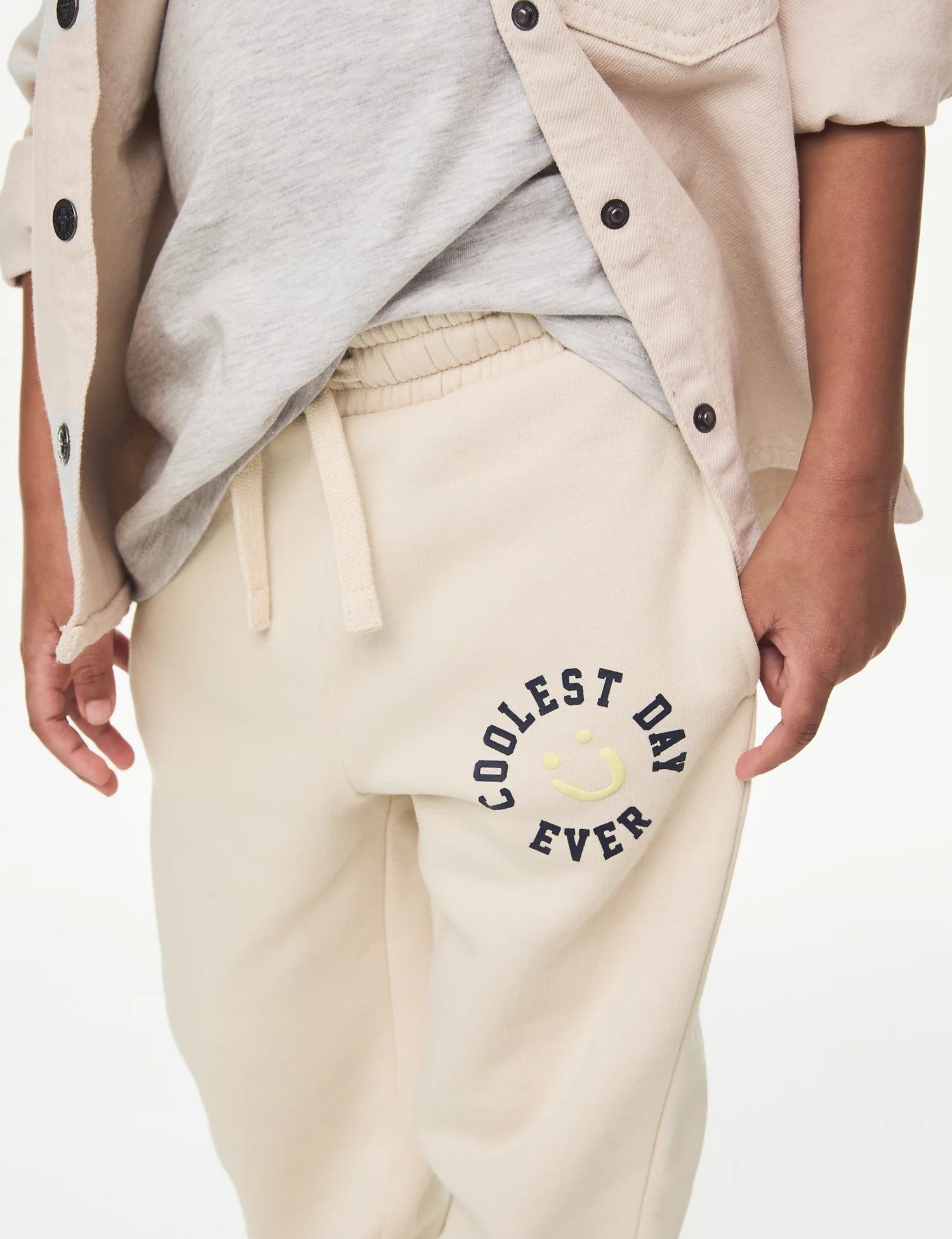 Smiley joggers on sale