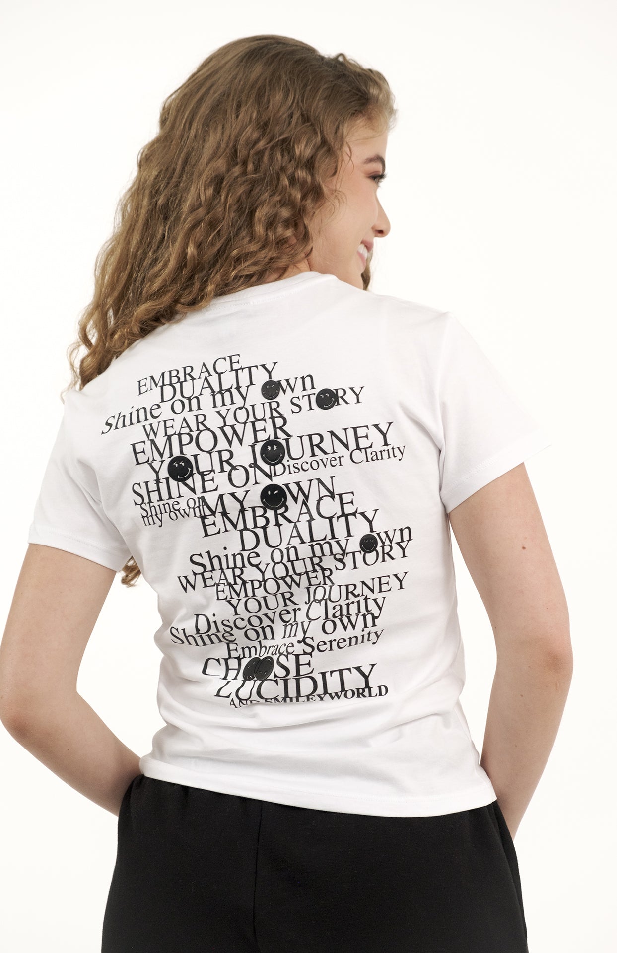 Embrace Duality Fitted SmileyWorld® Tee