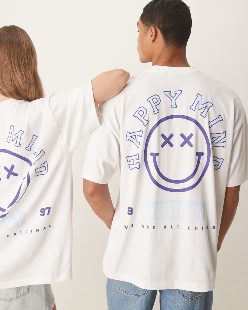 ASOS | S.W.SMILEY Unisex Oversized T-Shirt