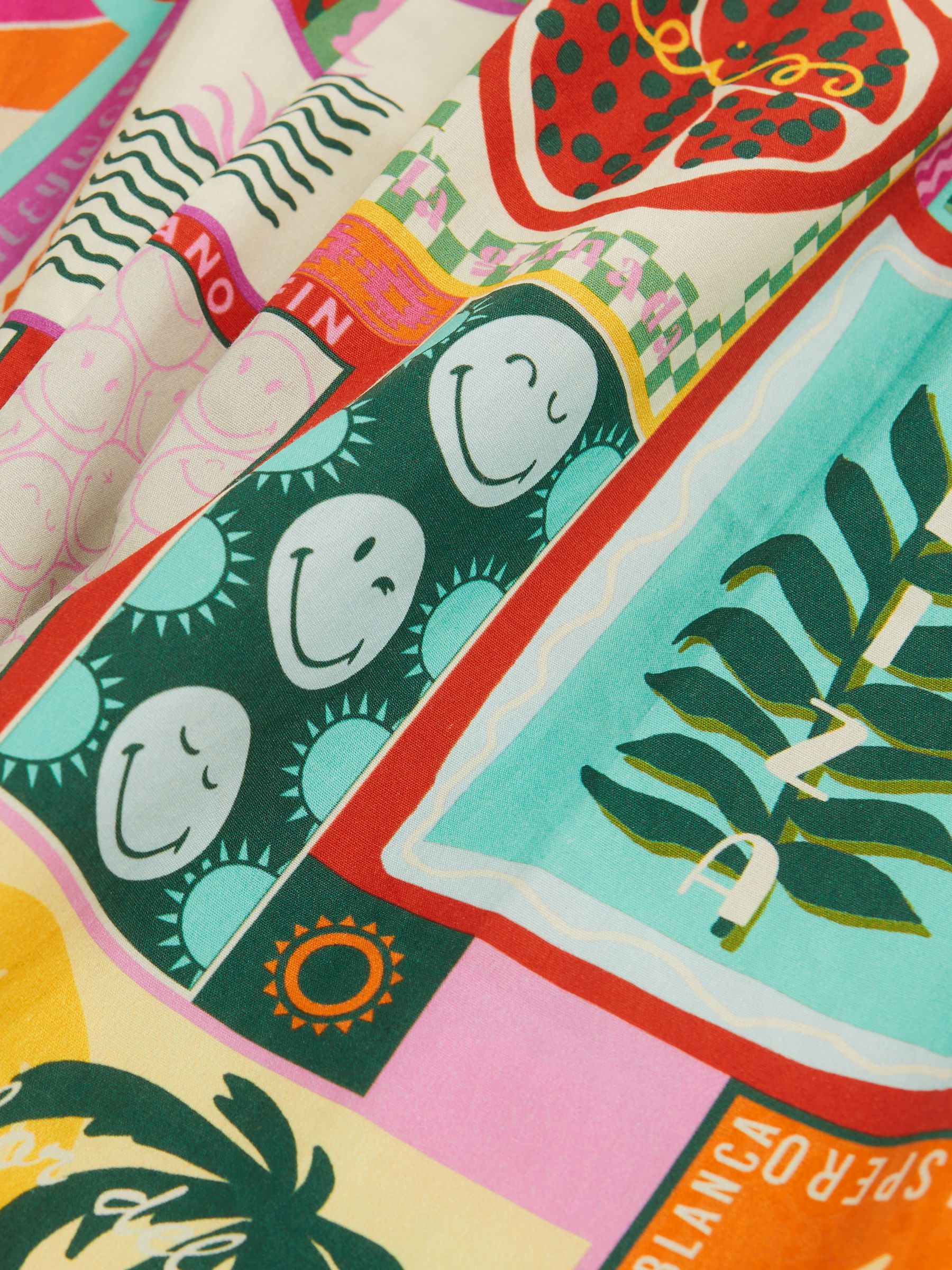 SmileyWorld | Reiss Motif-Print Dress in Multi