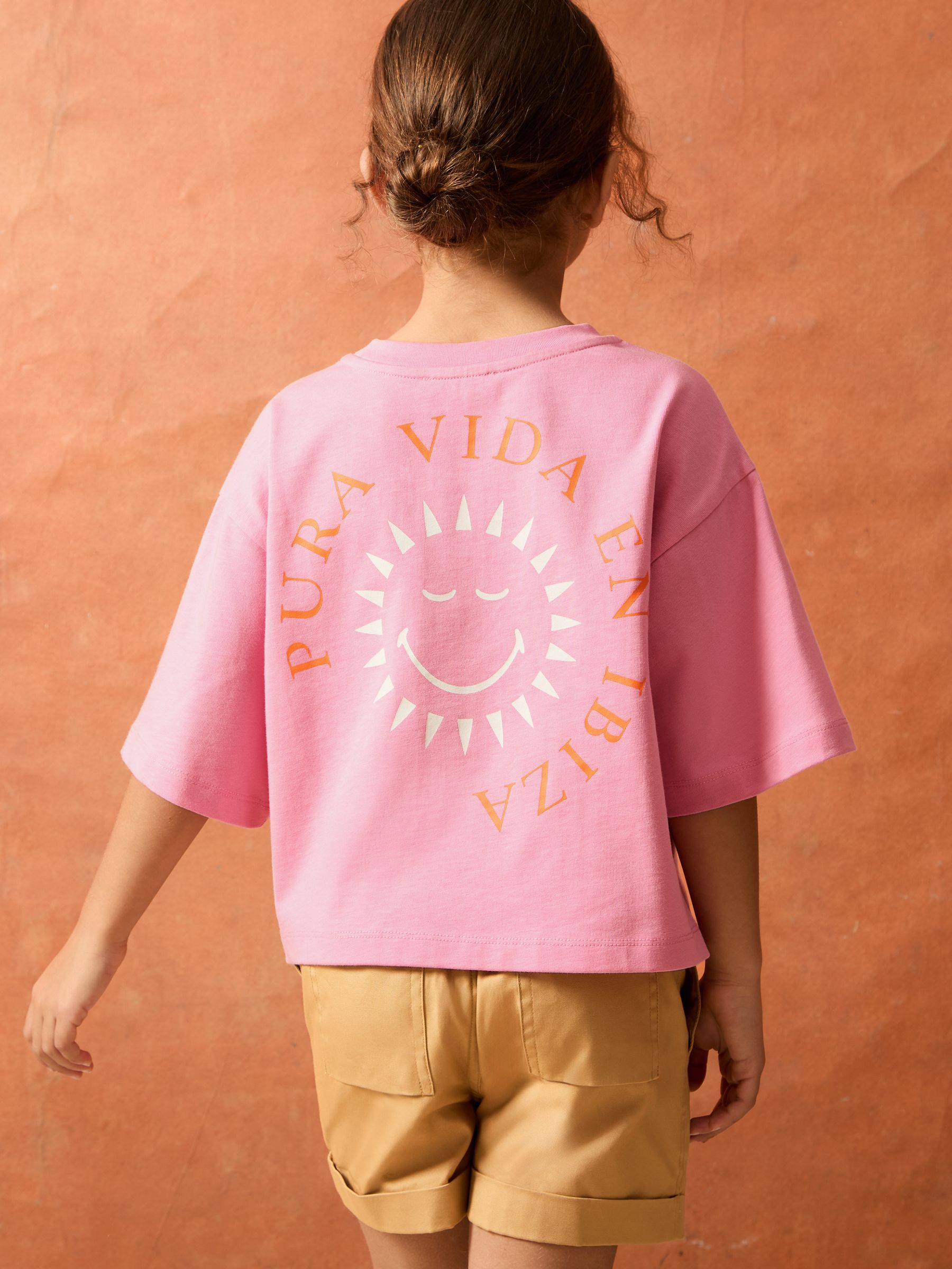 SmileyWorld | Sun-Print T-Shirt in Pink