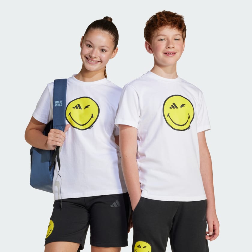 Adidas x SmileyWorld Graphics White Tee Kids | Youth 8-16 Years Sportswear