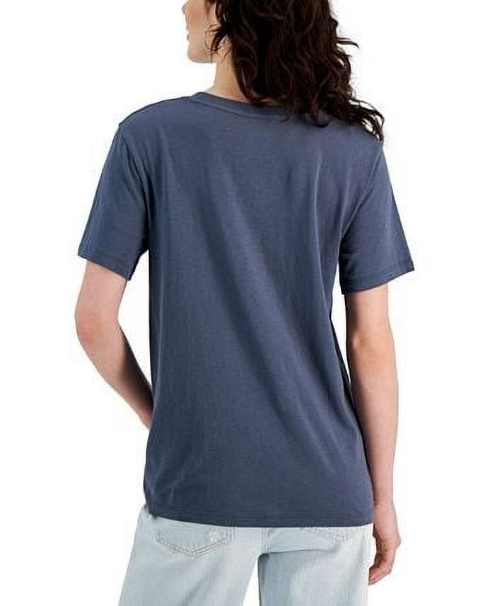 SmileyWorld Turbulence Women's Juniors' Cotton Relaxed T-Shirt, US Large