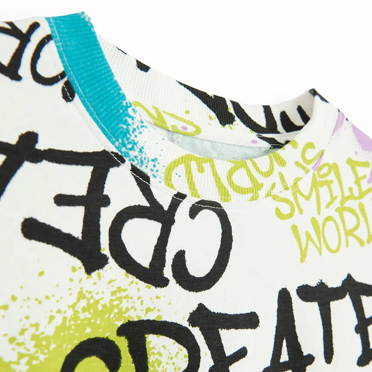 Cool Club, Boy's Long Sleeve Shirt, White, SmileyWorld