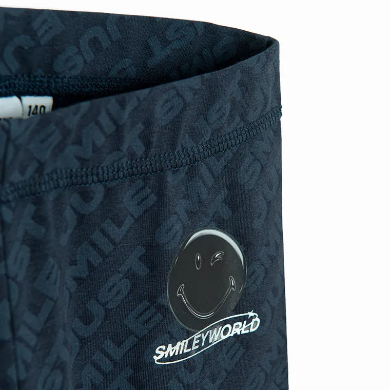 Cool Club, Girls' leggings, flare, navy blue, SmileyWorld