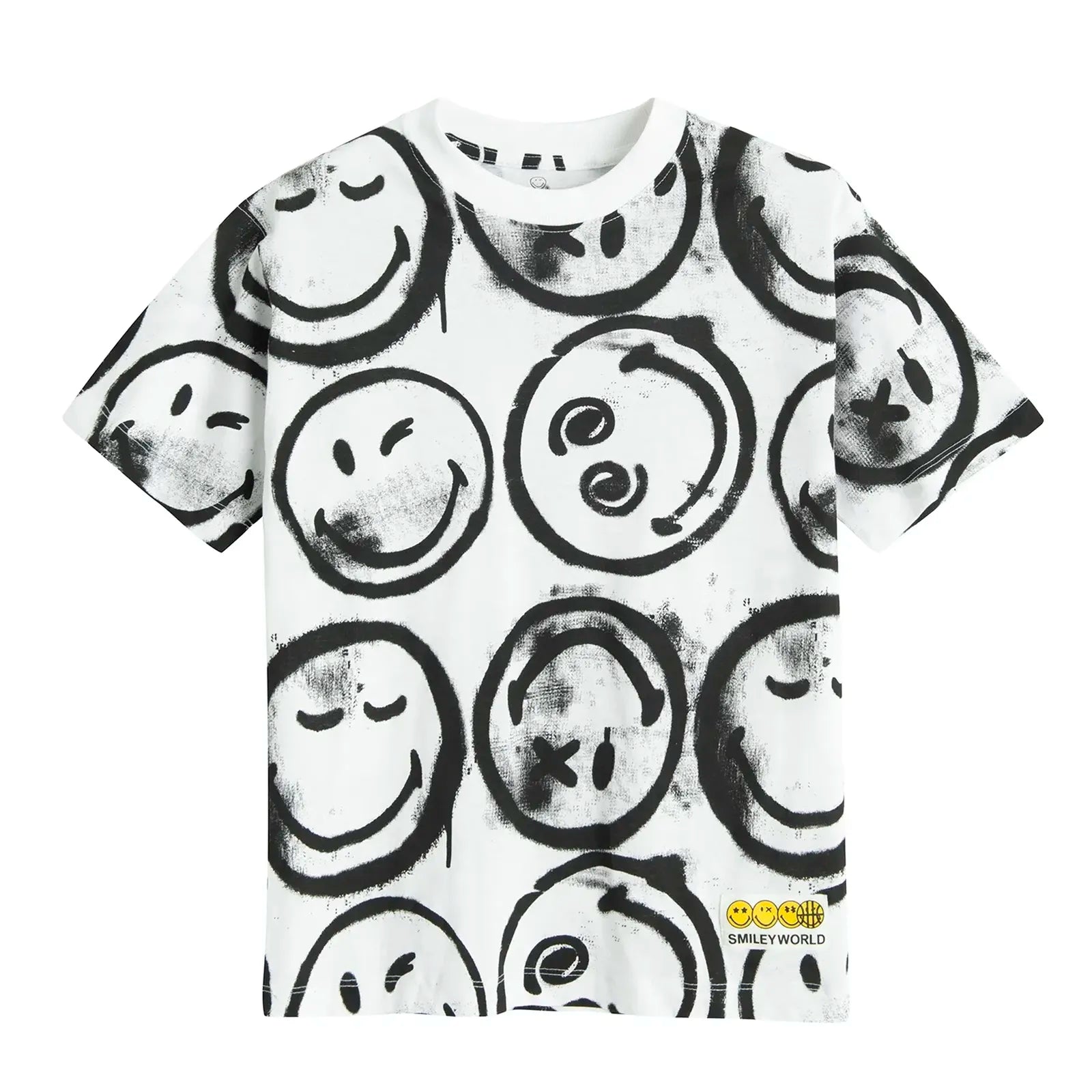Cool Club, Boy's Loose T-Shirt, White, SmileyWorld®