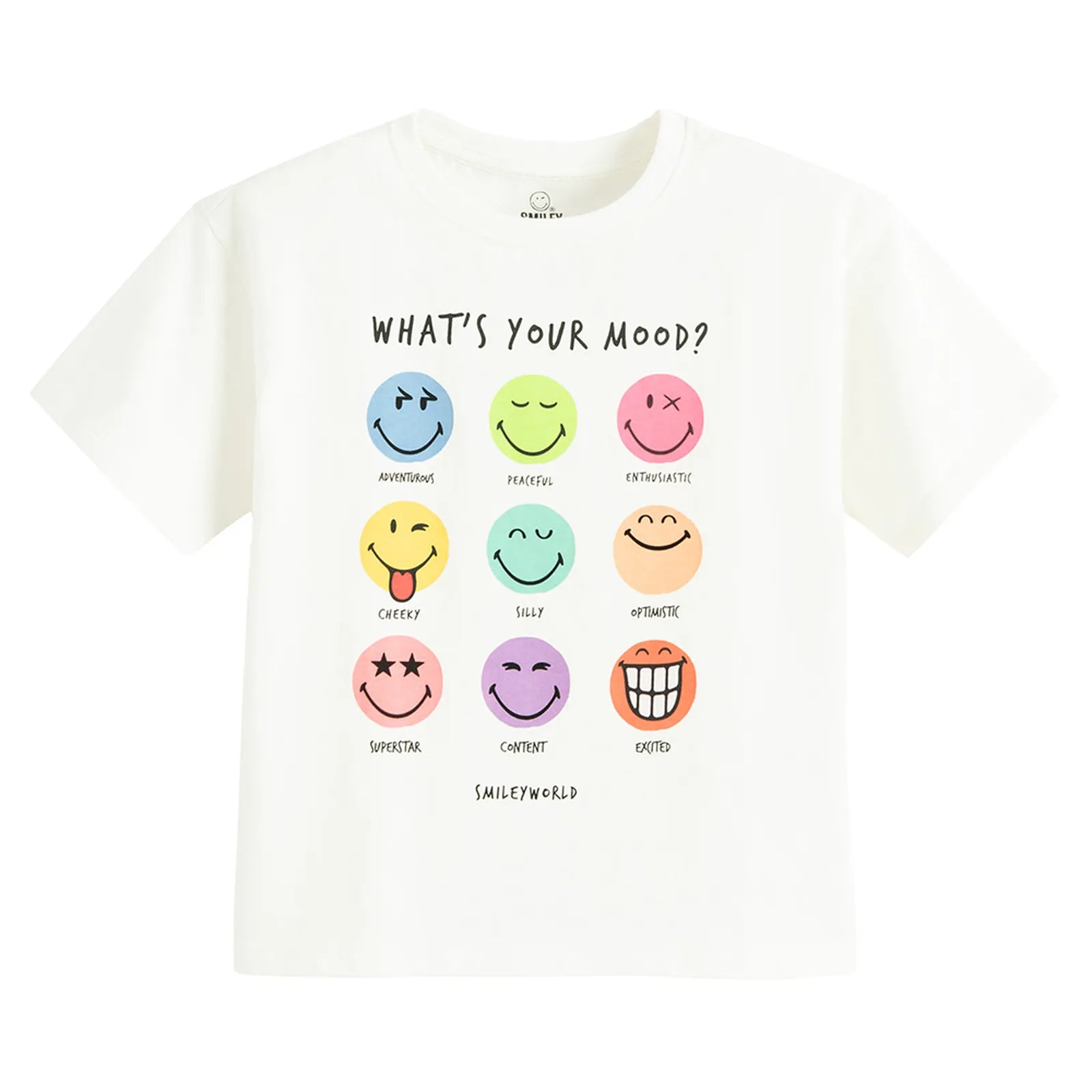 Cool Club, Girls' Loose T-Shirt, White, SmileyWorld