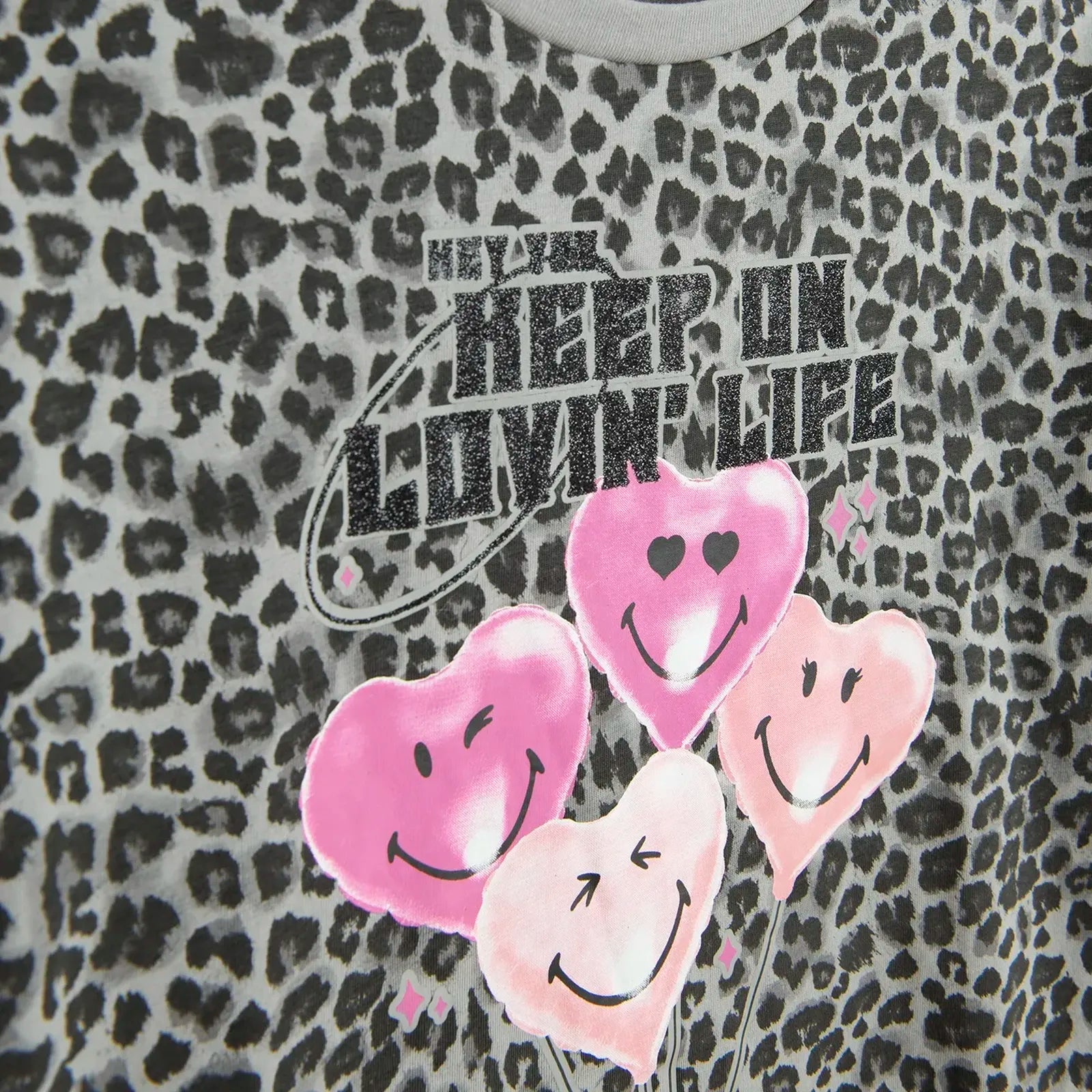 Cool Club, Girls' Loose T-Shirt, Gray, SmileyWorld®