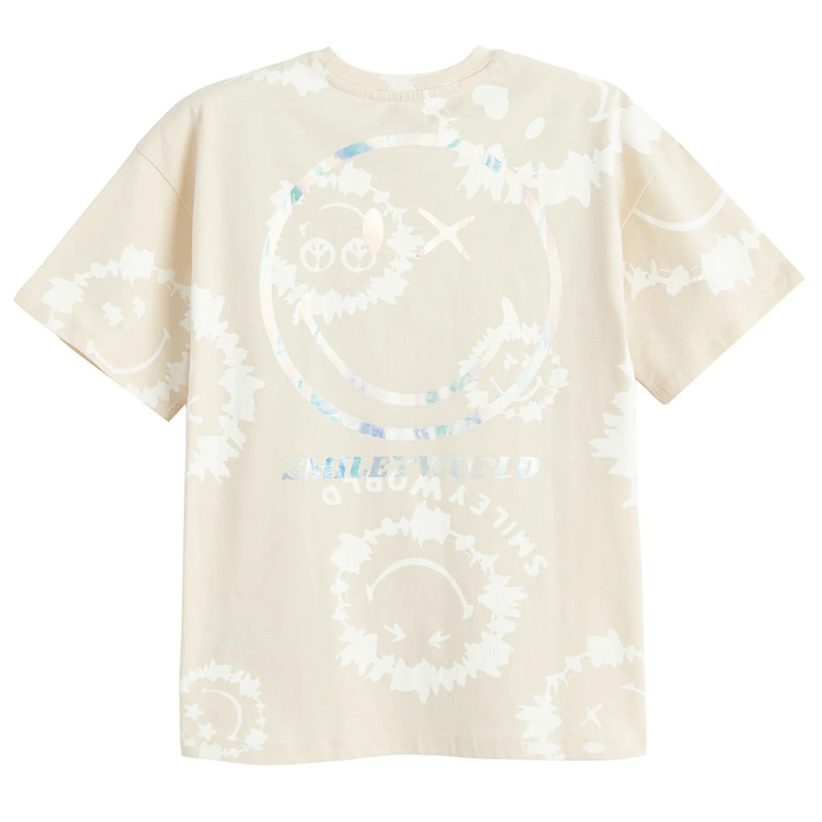 Cool Club, girls' T-shirt, oversized, beige, SmileyWorld