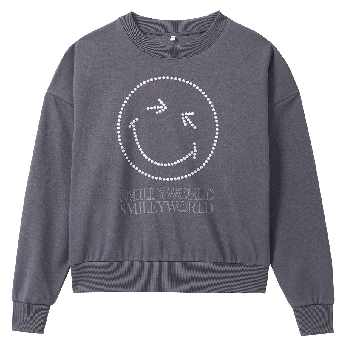 SmileyWorld sweatshirt with decorative rhinestones