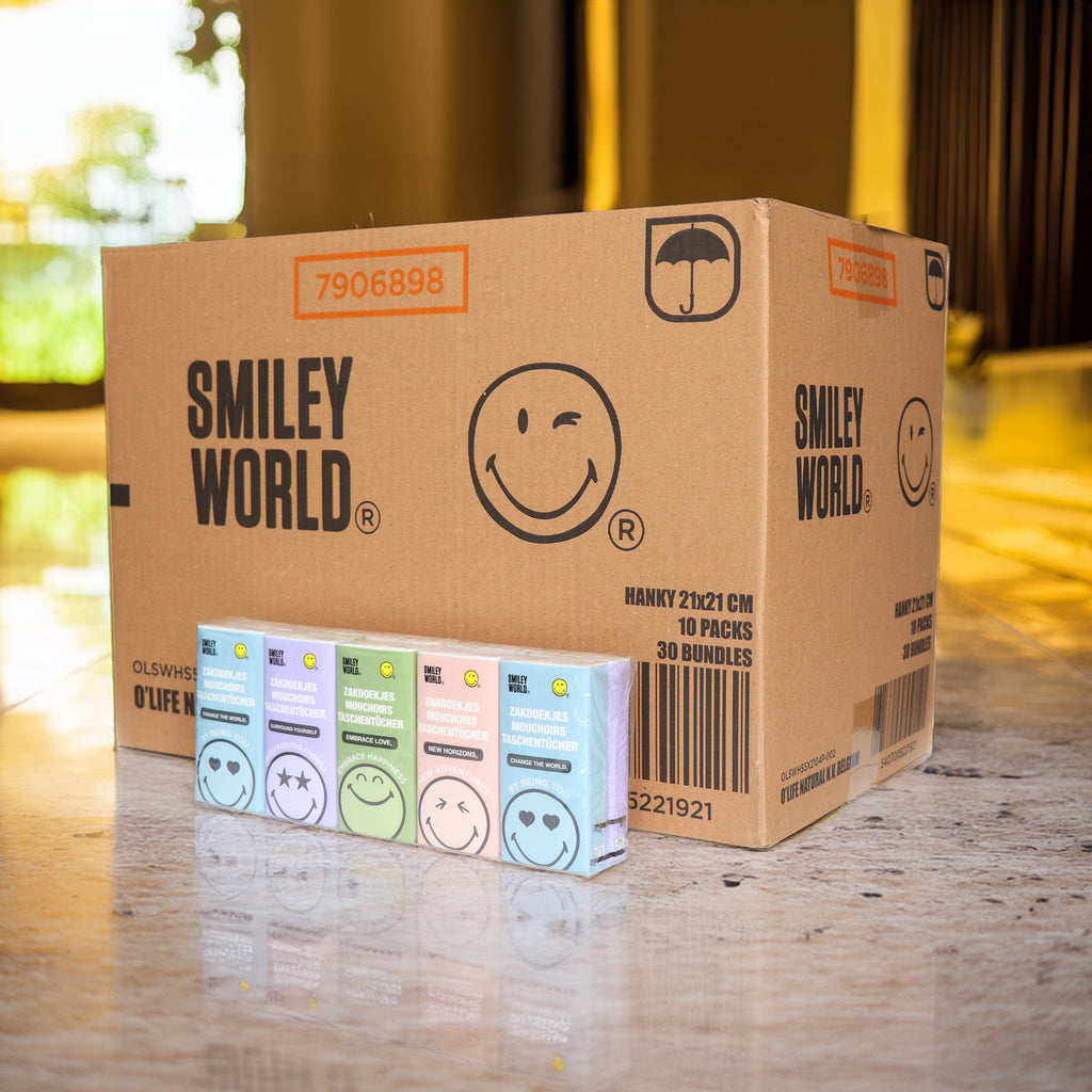 SmileyWorld® Happy On-the-Go Pocket Tissues