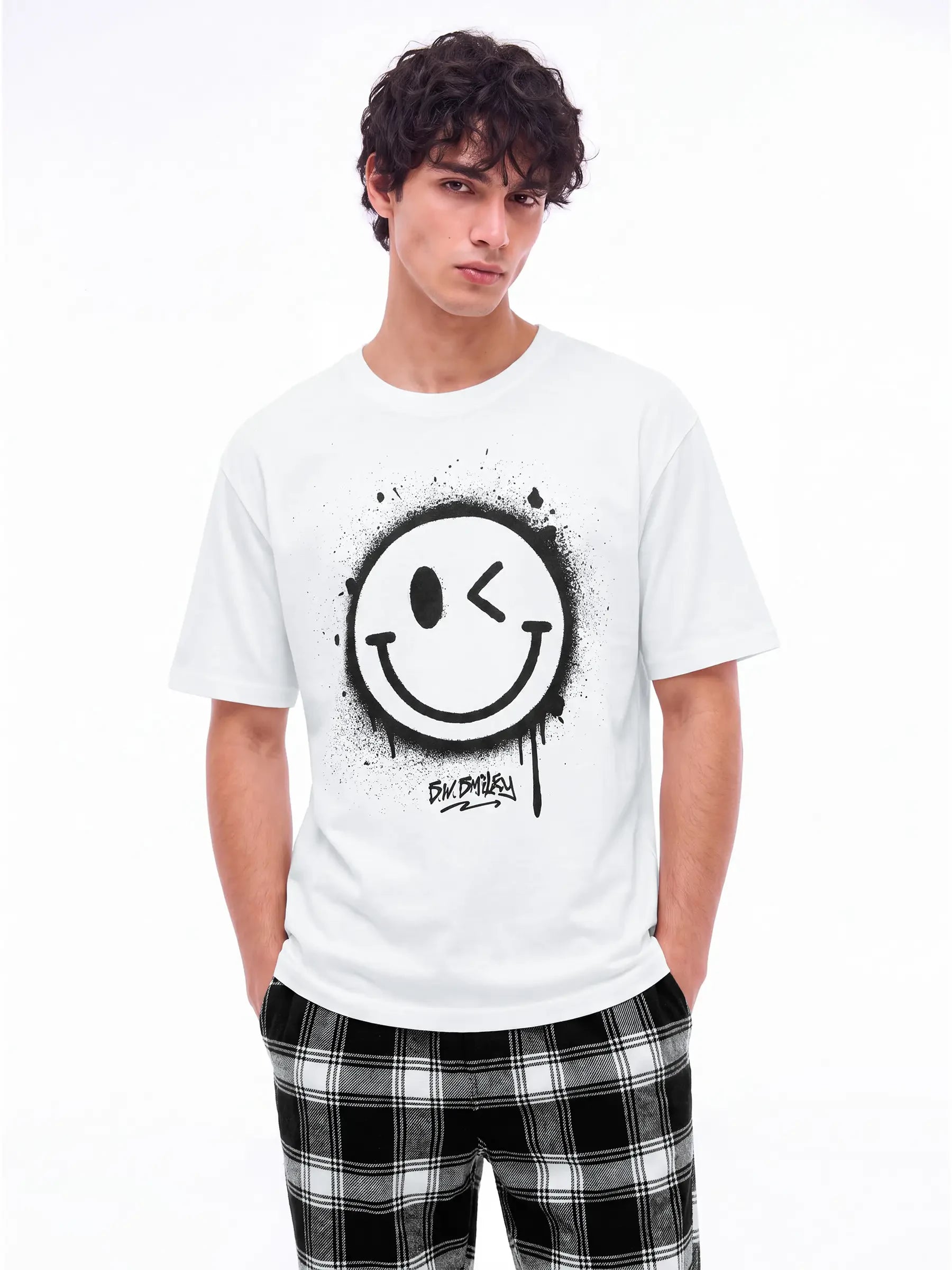 Pyjama´s t-shirt S.W. SMILEY