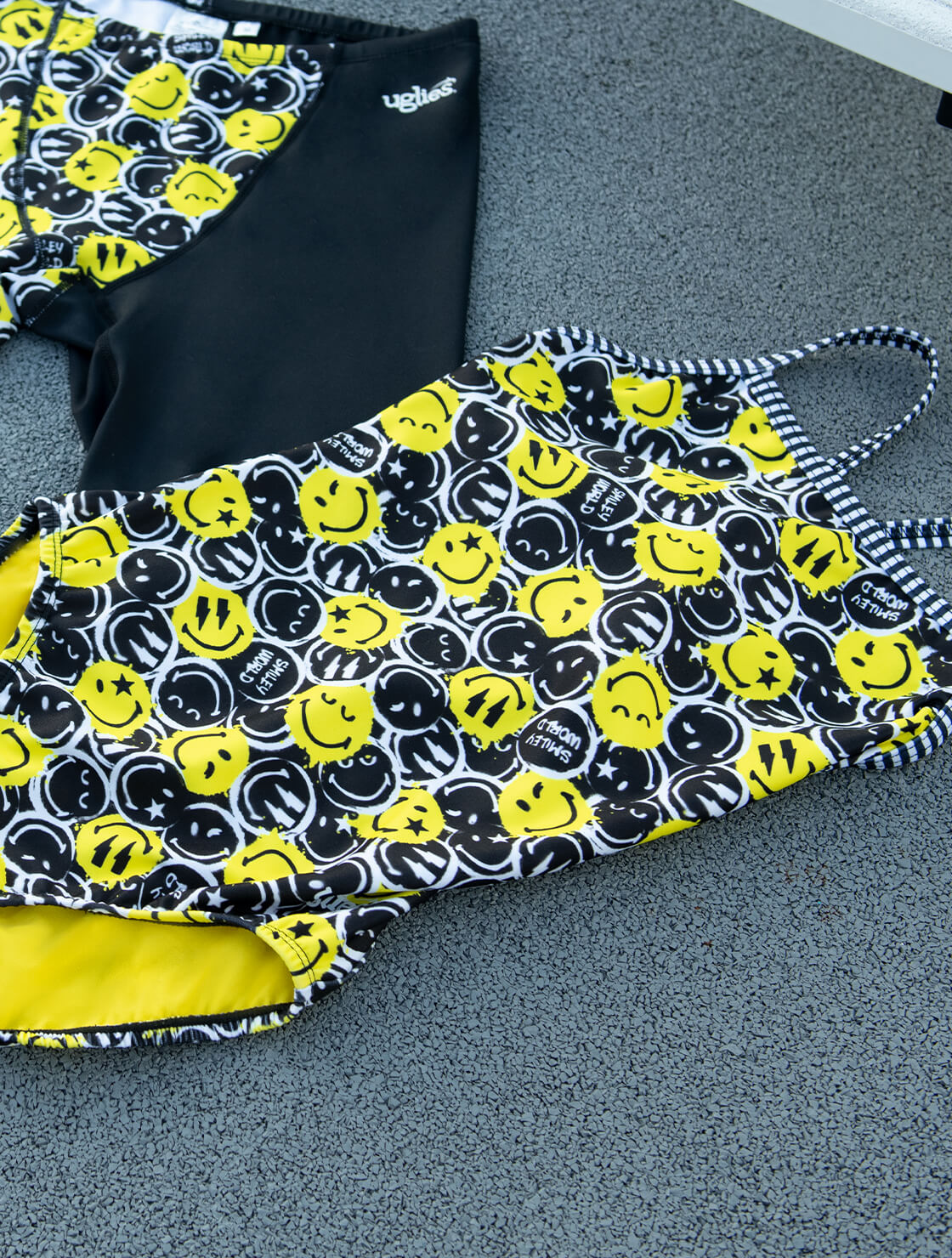 Women's Uglies | SmileyWorld Smile On V-Back One Piece Swimsuit