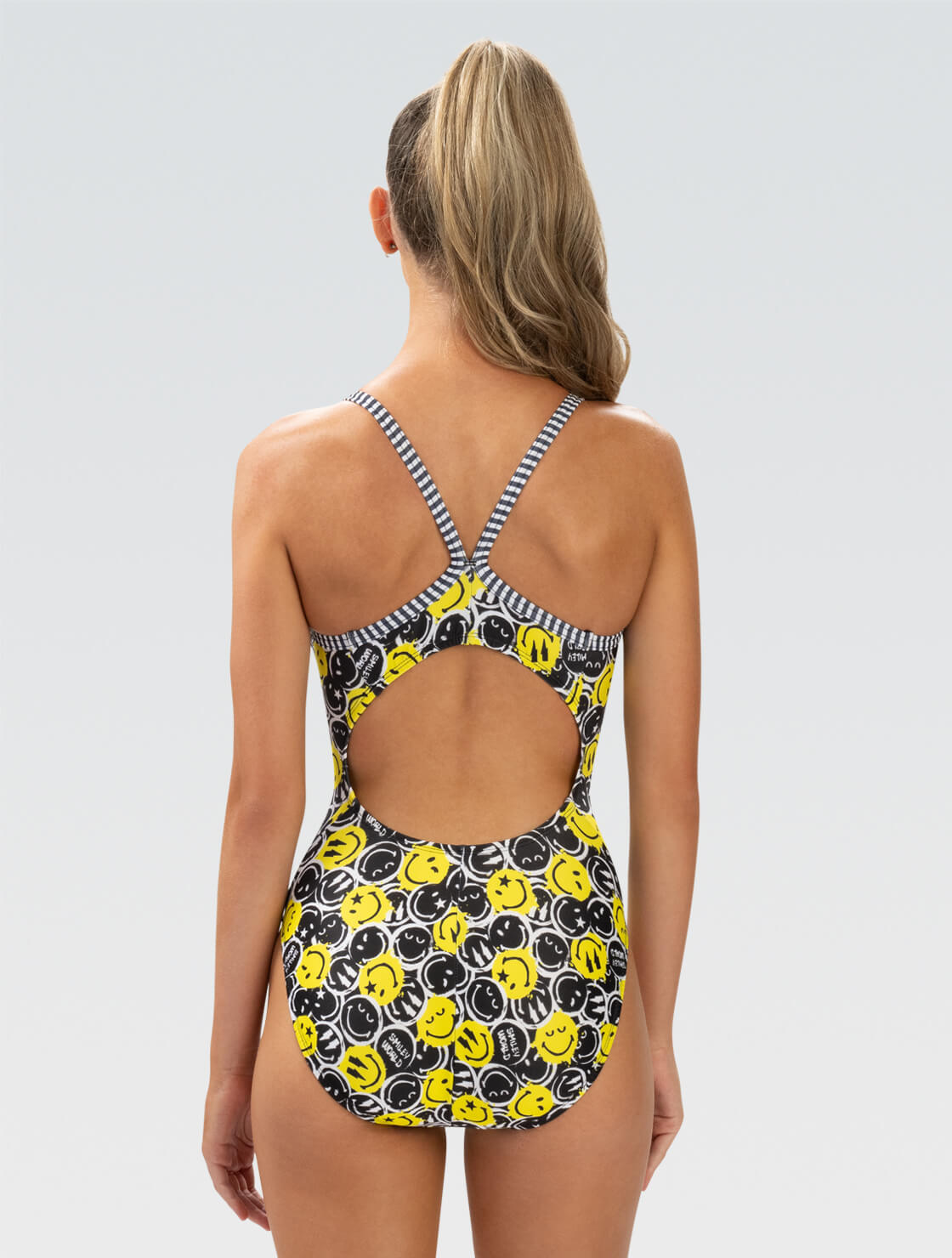 Women's Uglies | SmileyWorld Smile On V-Back One Piece Swimsuit