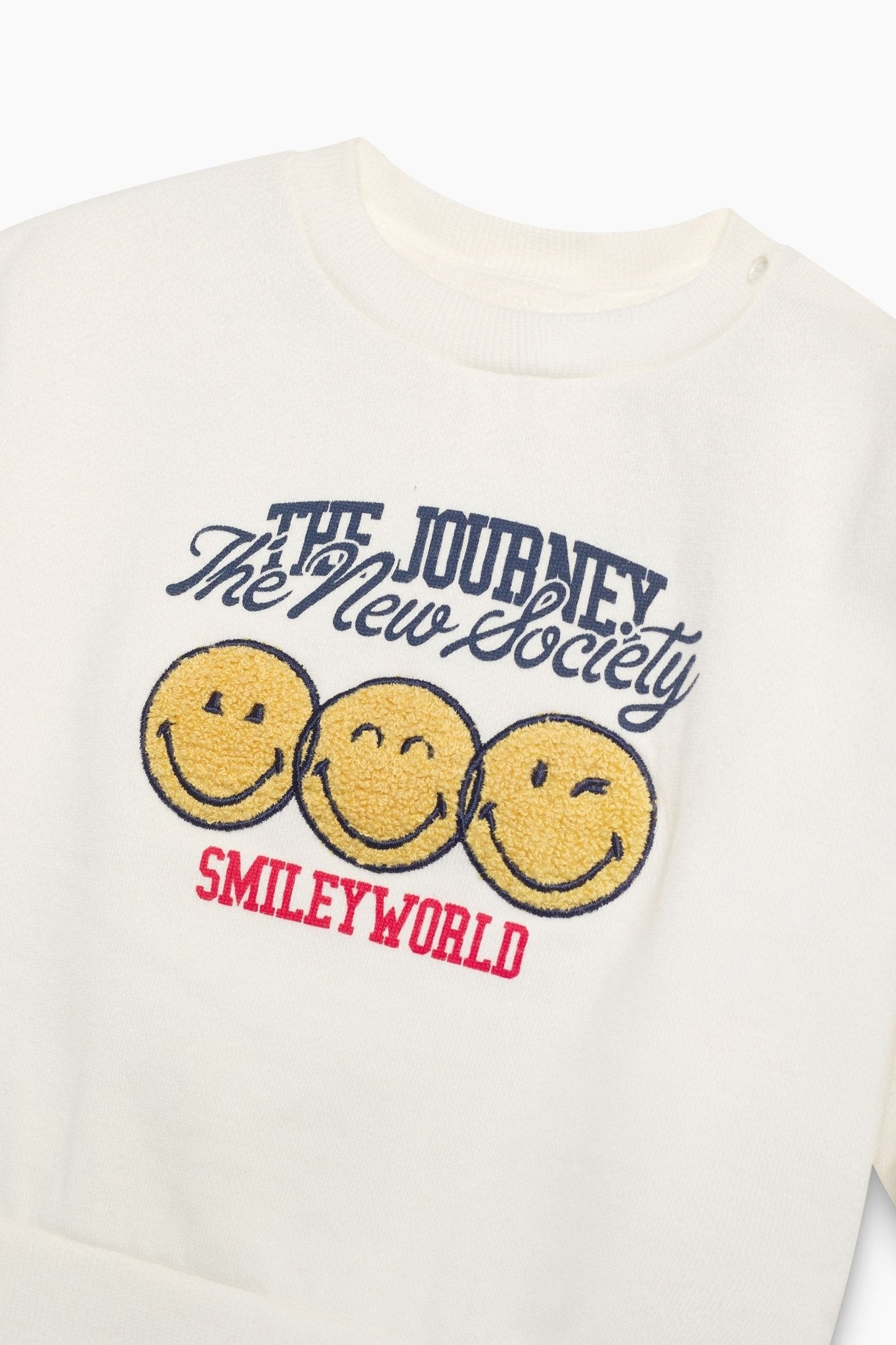 SmileyWorld® Baby Sweatshirt Whisper White