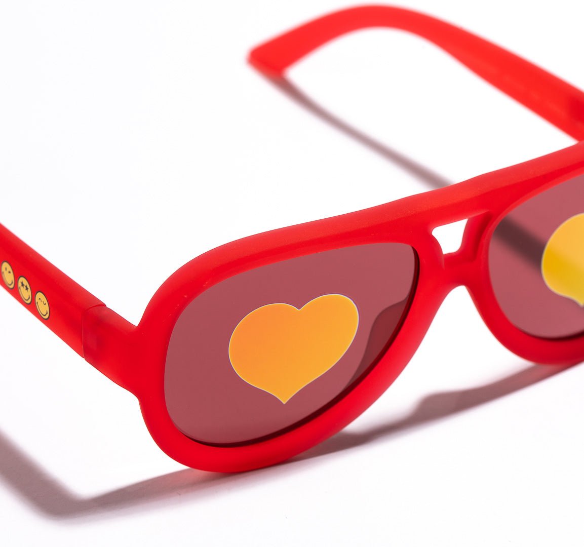 SmileyWorld Kid Sunglasses Aviator Raspberry Red