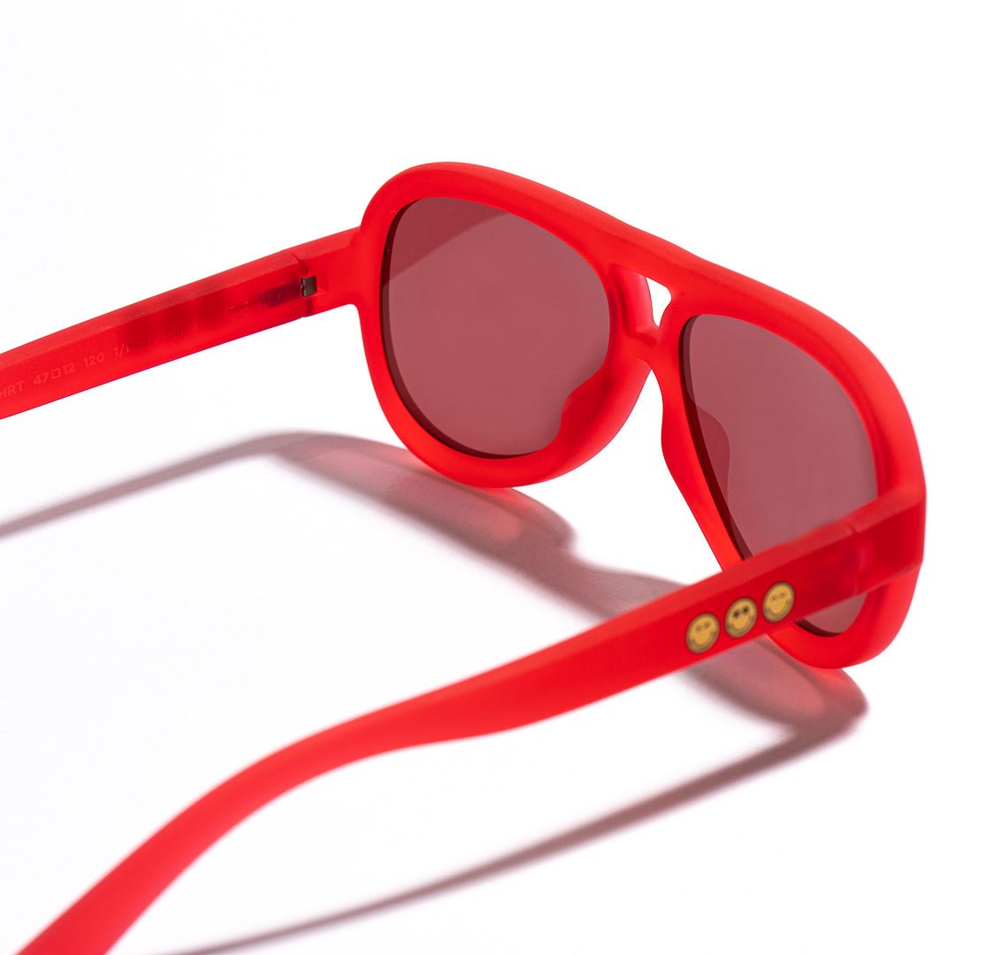 SmileyWorld Kid Sunglasses Aviator Raspberry Red