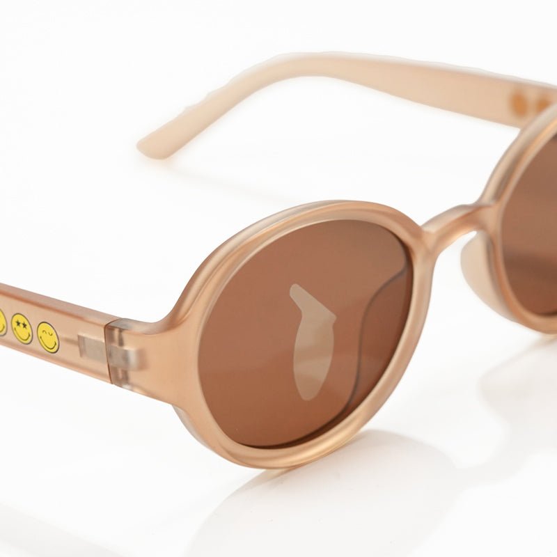 SmileyWorld Kid Sunglasses Oval Acorn Brown